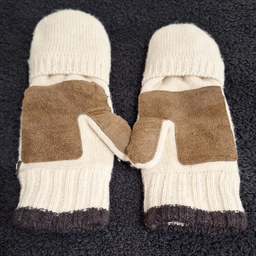American Eagle Outfitters Convertible Flip Top Fingerless Wool Blend Mittens